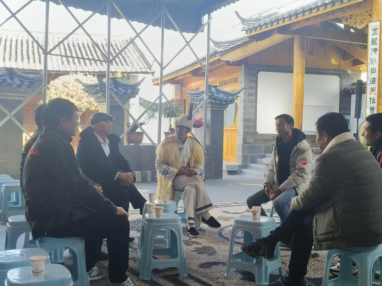 赴黄山镇白沙细乐传习馆调研工作简报原文配图
