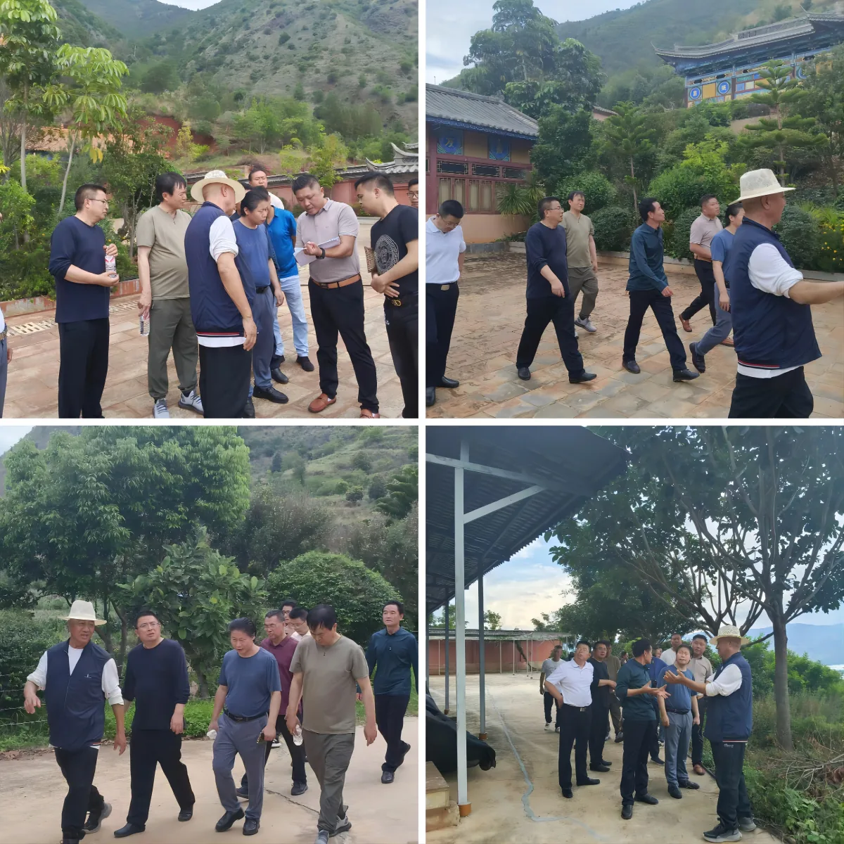 丽江西促会引领投资企业考察团到永胜程海白云山景区和宁蒗彝乡小镇项目地进行考察的工作简报原文配图